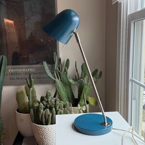 West Elm Modern Blue Desk Lamp